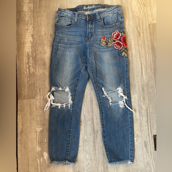 Embroidered Roses Denim - Picture 2 of 7